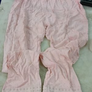 Chikankari Straight Pant Light Pink Colour Size M