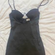 Top Black Spaghetti Strap Shirt Black Colour Size S