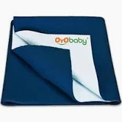Oyo Baby Waterproof Bed Water Baby Care Sheet Blue Colour Size L Pack Of 2