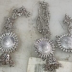 Silver Colour Jewellery Set For Women