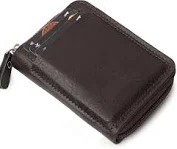 Killer Men Women Brown Artificial Leather Card Holder 11 Card Slots