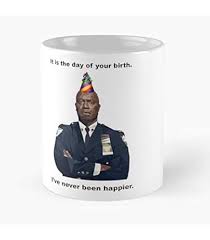 Brooklyn Nine Nine Birthday Captain Boyle White Printed Ceramic Tea Coffee Mug