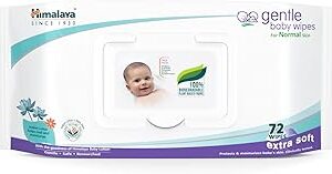 Himalaya Gentle Baby Wipes 72 Wipes White