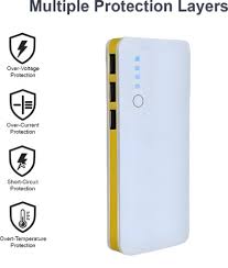Fahig 10000Mah Power Bank White Lithium Ion For Mobile
