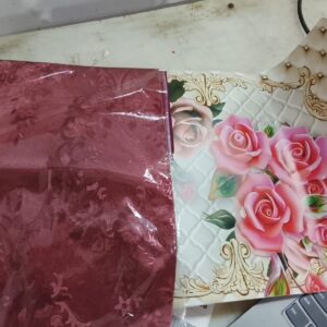 Fridge Top Cover Fridge Mat 5 Pcs Maroon Color