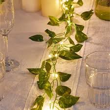 Leaf Money Plant Bails Led String Lights Home Lawn Garden Indoor Outdoor Decoration