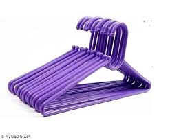 Purple Color Plastic Hanger 12Pcs