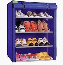 Shoe Rack Color Blue 4 Lyer