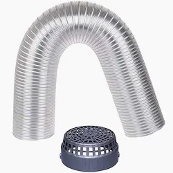 Avery 5 Feet 6 Inch Premium Chimney Aluminium Duct Pipe Cowl Cover Hose Pipe 152 Cm
