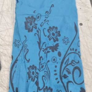 Sky Blue Colour Flower Printed Pajamas Size 3 To 4 Years