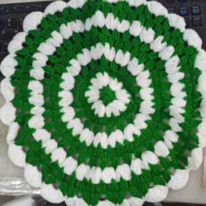 Beautiful Multi Colour Woolen Puja Thali Cover