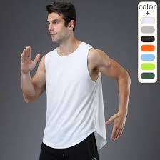 White Colour Gym Vest For Men Size Xxxl