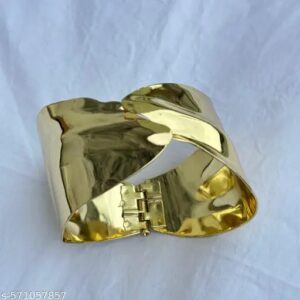 Gold Plated Chunky Anti Tarnish Cuff Bracelet