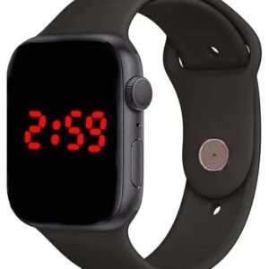 Rectangular Black Led Digital Watch