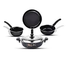 Nonstick Cookware Set Of 4 Black