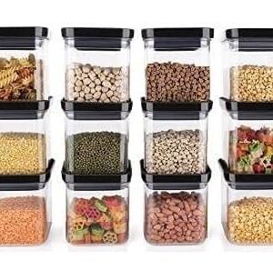 Kitchwell Air Tight Containers For Kitchen Organizer Storage Set Pack Of 12