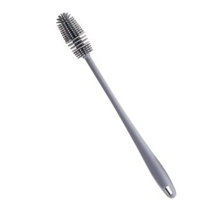 Long Handle Silicone Bottle Brush Grey Kitchen