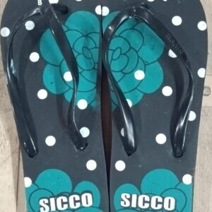 Women Slipper Black Green Colour Size 8