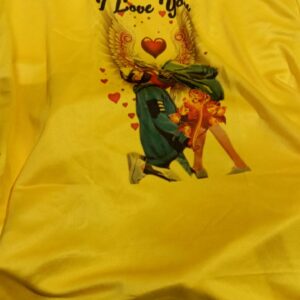 Men T Shirt Yellow Colour Size L