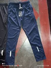Pack Of 2 Men Solid Black Blue Track Pants Blue Size M