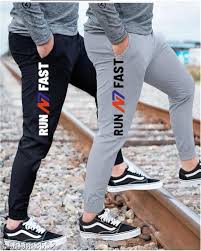 Men Casual Running Sport Wear Gym Workout Trackpant For Men Grey Color Size M