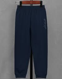 Hellcat Trendy Printed Cotton Jogger Track Pant For Boys Blue Size 30