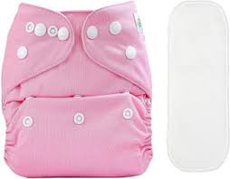 Kidsify Washable Baby Diaper Premium Cloth Diaper Light Pink Newborn