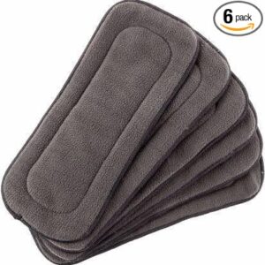 Kogar Premium Reusable Layer Bamboo Fiber Charcoal Nappy Diaper Pack Of 2