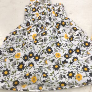 Grey Color Frock For Kids Girls Size Nb