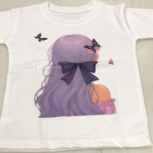 White Color T Shirt For Kids Girls Size 5 Years