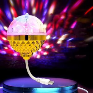 Qio Led Rotating Lamp Ultra Bright Multi Color