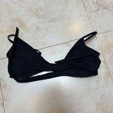 Bra Halter Triangle Solid Women Black Bra Size 36 To 80