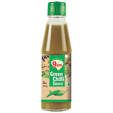 9Am Green Chilli Sauce 210G 3 N