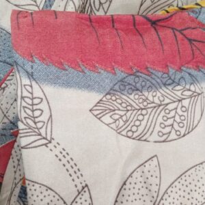 Beige Color Printed Double Bed Sheet 2 Pillow