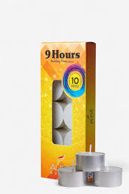 Auradecor 9 Hour Burning Tealight Candle Pack Of 10