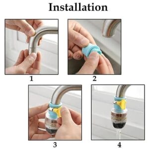 6 Layer Fine Filter Faucet Anti Splash Water Saving Shower Kitchen