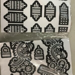 Amyra S Henna Stencil Tattoo For Girls Women S And Kids Latest Mehendi Stencil Pack Of 2