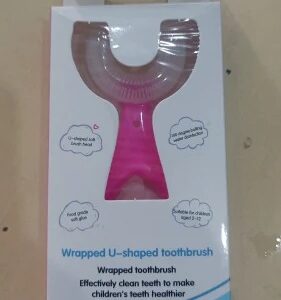 U Shape Baby Toothbrush Pink Colour