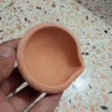 India Natural Clay Traditional Diwali Ke Diye Earthen Clay Diya Mitti Ka Diva Diyas For Pooja Pack Of 6