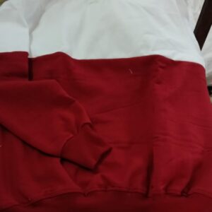 White And Mehroon Color Men Loose Fit Sweatshirt Size Xl