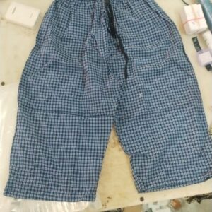 Men Blue Check Colour Casual Capri Size Xl