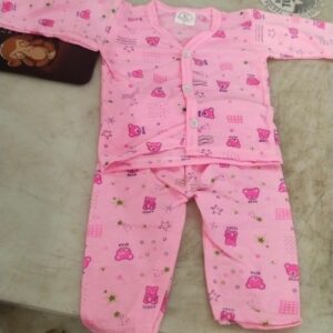 Kids Girls Light Pink Printed Colour Suit Set Size 12 Yrs