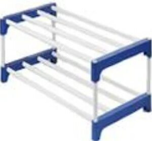 Sriratna Multi Use 2 Layer Pvc Plastic Rack For Indoor Storage Plastic Shoe Stand