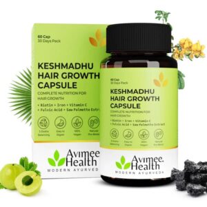 Avimee Health Keshmadhu Hair Growth Capsule With Biotinkeshmadhu Hair Growth Capsule With Biotin 60 Capsule
