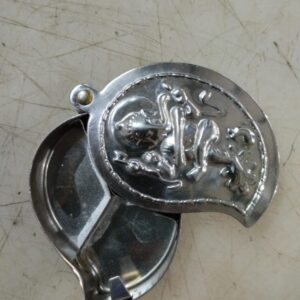 Arts Stainless Steel Chandan Roli Tika Chopda Chawal Akshat Haldi Dibbi