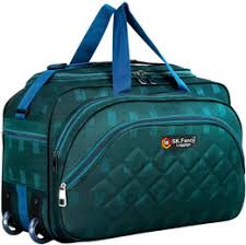 Aliya Aliva Luggage 56 L Strolley Duffel Bag green colour