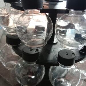 Private Lable Transparent Spice Rack Container Spice Stand For Kitchen Storage Spices Box Black