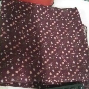 Private Lable Women Cotton Printed Salwar Sut Fabric Brown Colour