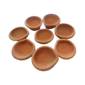 Private LableDharma Tattva Clay Diya Deepak Clay Mitti Diya oil Lamp For Diwali Festival Hindu Pooja Earthenware PACK OF 9
