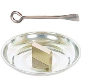Private Lable Stainless Steel Coconut Cracker Plate and Coconut Opener Rod Set of 2